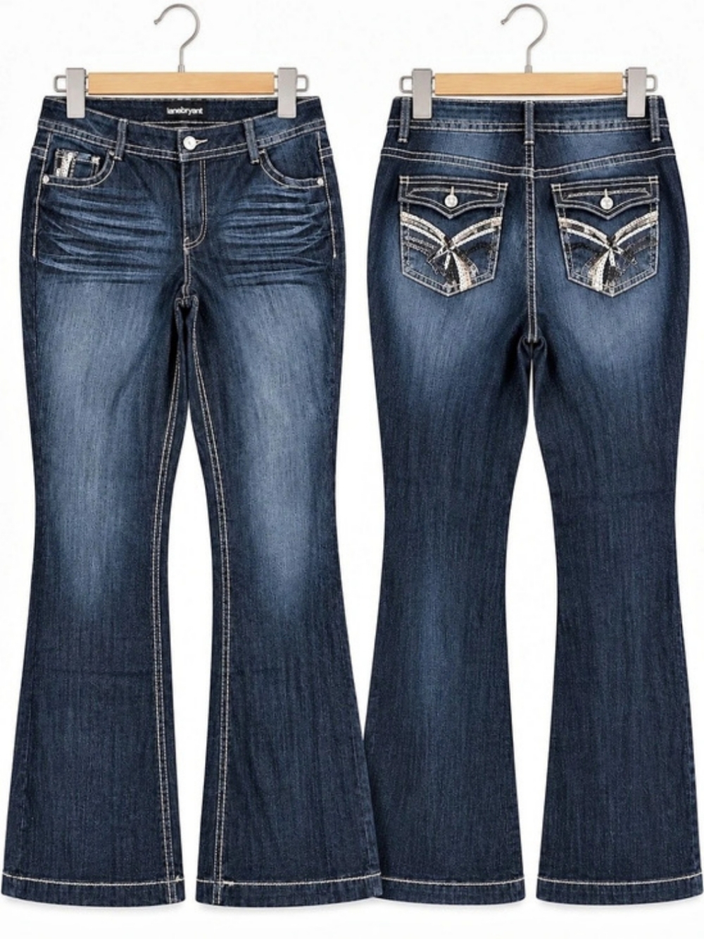 Lane Bryant Flare Jeans in Blue Waist 18 Like New